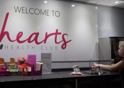 hearts reception desk